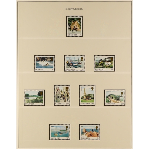 1518 - GB.ISLANDS GUERNSEY 1969 - 2012 NEVER HINGED MINT COLLECTION in three Lindner albums. Highly complet... 