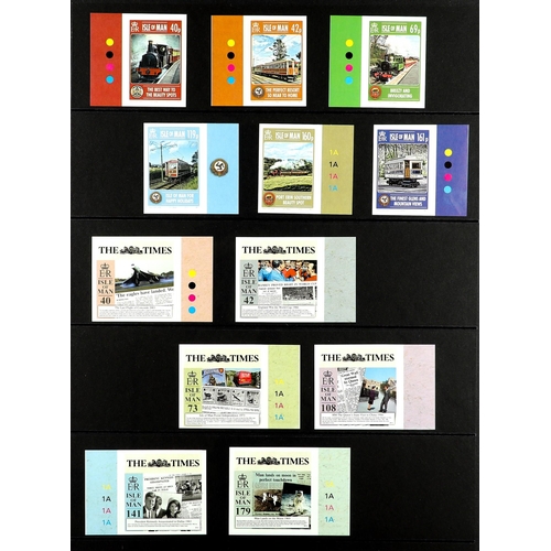 1521 - GB.ISLANDS ISLE OF MAN 2000 - 2013 IMPERFORATE PROOFS of complete sets and miniature sheets from the... 