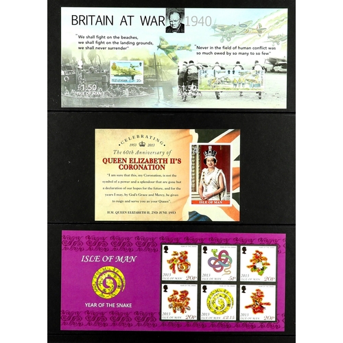 1521 - GB.ISLANDS ISLE OF MAN 2000 - 2013 IMPERFORATE PROOFS of complete sets and miniature sheets from the... 