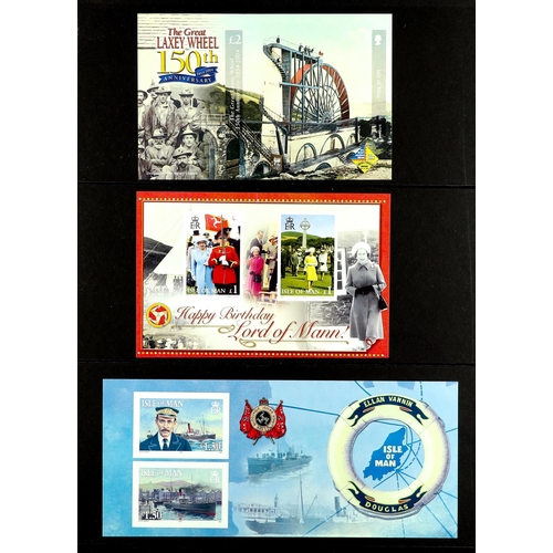 1521 - GB.ISLANDS ISLE OF MAN 2000 - 2013 IMPERFORATE PROOFS of complete sets and miniature sheets from the... 