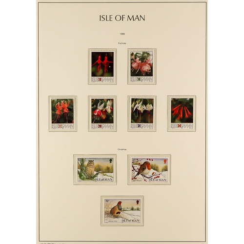 1526 - GB.ISLANDS ISLE OF MAN 1971 - 2010 NEVER HINGED MINT COLLECTION in Lighthouse album 71-90, binder 70... 