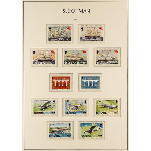 1526 - GB.ISLANDS ISLE OF MAN 1971 - 2010 NEVER HINGED MINT COLLECTION in Lighthouse album 71-90, binder 70... 