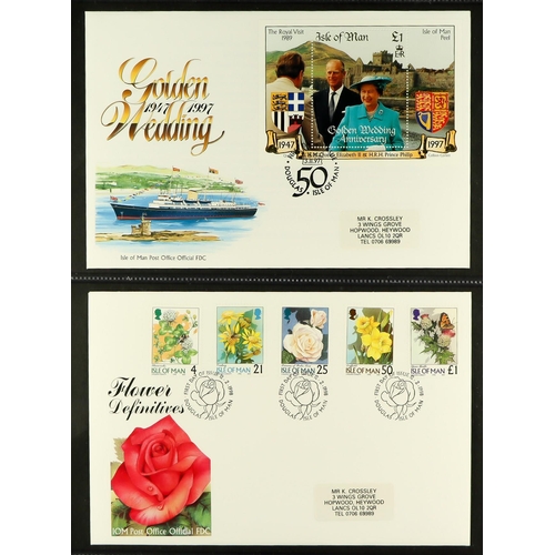 1527 - GB.ISLANDS ISLE OF MAN 1971 - 2012 COLLECTIONS comprising of a 1971-90 used collection in Lindner al... 