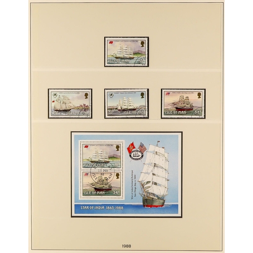 1527 - GB.ISLANDS ISLE OF MAN 1971 - 2012 COLLECTIONS comprising of a 1971-90 used collection in Lindner al... 