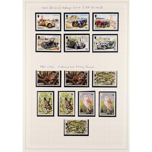 1530 - GB.ISLANDS JERSEY 1941 - 2013 mint and used (chiefly never hinged mint) collection in 2 Lighthouse a... 