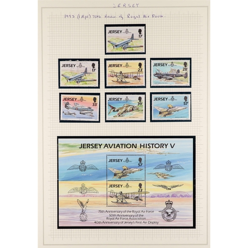 1530 - GB.ISLANDS JERSEY 1941 - 2013 mint and used (chiefly never hinged mint) collection in 2 Lighthouse a... 