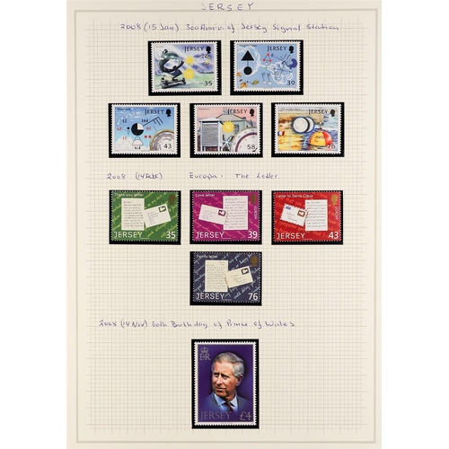 1530 - GB.ISLANDS JERSEY 1941 - 2013 mint and used (chiefly never hinged mint) collection in 2 Lighthouse a... 