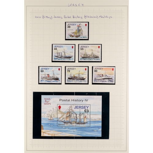 1530 - GB.ISLANDS JERSEY 1941 - 2013 mint and used (chiefly never hinged mint) collection in 2 Lighthouse a... 