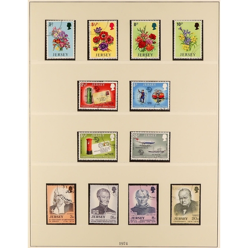 1533 - GB.ISLANDS JERSEY 1973 - 2005 COLLECTIONS comprising of a highly complete 1973-90 used collection in... 