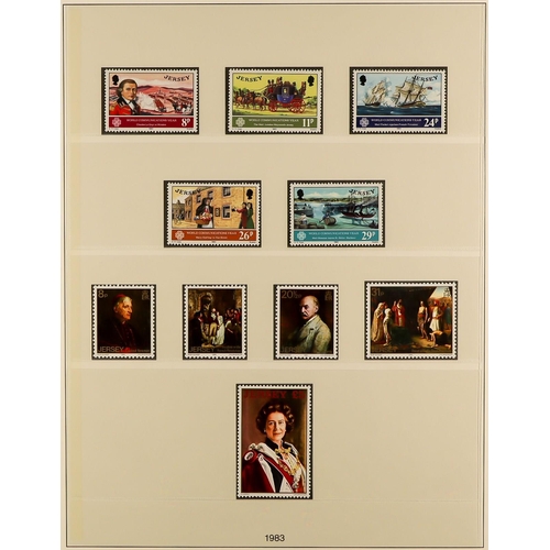 1535 - GB.ISLANDS JERSEY SELECTION 1969 - 1999 of mint stamps, mini sheets, presentation packs and FDCs. Th... 