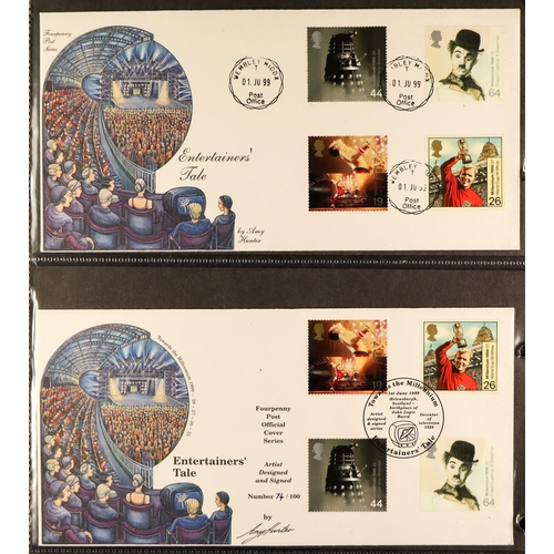 1537 - GB.FIRST DAY COVERS 1953 - 2000 COLLECTION IN BINDERS. Chiefly Royal Mail but includes other. Many u... 