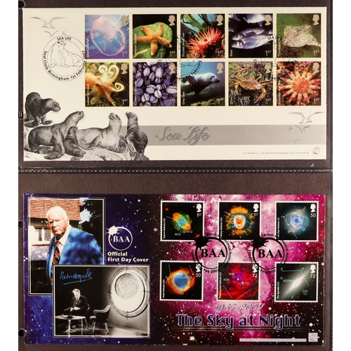 1537 - GB.FIRST DAY COVERS 1953 - 2000 COLLECTION IN BINDERS. Chiefly Royal Mail but includes other. Many u... 