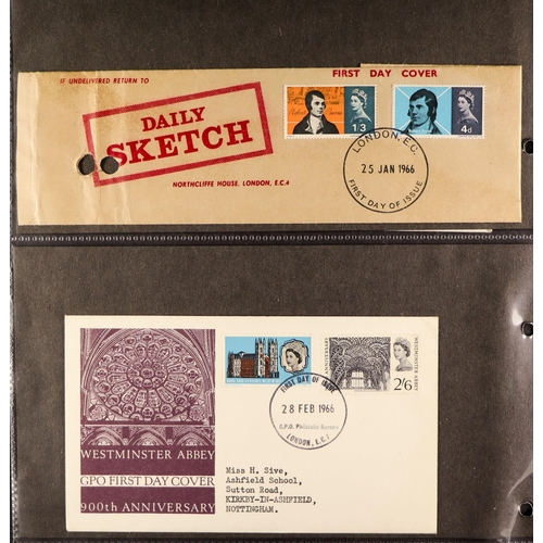 1537 - GB.FIRST DAY COVERS 1953 - 2000 COLLECTION IN BINDERS. Chiefly Royal Mail but includes other. Many u... 