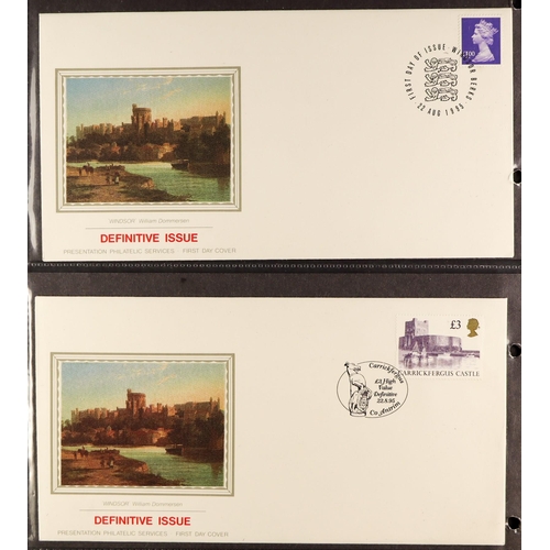 1537 - GB.FIRST DAY COVERS 1953 - 2000 COLLECTION IN BINDERS. Chiefly Royal Mail but includes other. Many u... 