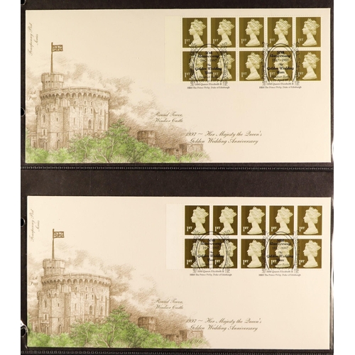 1537 - GB.FIRST DAY COVERS 1953 - 2000 COLLECTION IN BINDERS. Chiefly Royal Mail but includes other. Many u... 