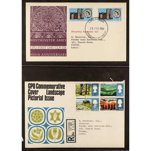 1538 - GB.FIRST DAY COVERS 1966 - 1990s collection in various albums. Includes some Benham, Buckingham, foo... 