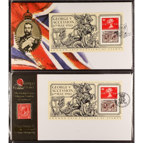 1538 - GB.FIRST DAY COVERS 1966 - 1990s collection in various albums. Includes some Benham, Buckingham, foo... 