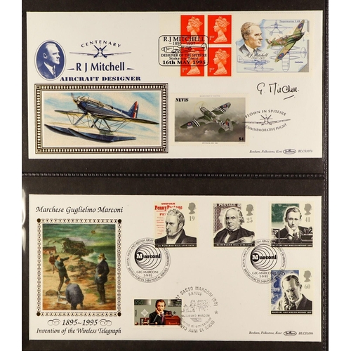 1538 - GB.FIRST DAY COVERS 1966 - 1990s collection in various albums. Includes some Benham, Buckingham, foo... 