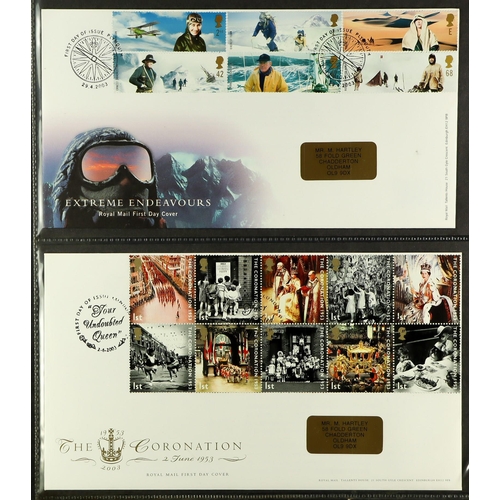 1542 - GB.FIRST DAY COVERS 1967 - 2003 COLLECTION which consists of covers in binders and loose. Some dupli... 