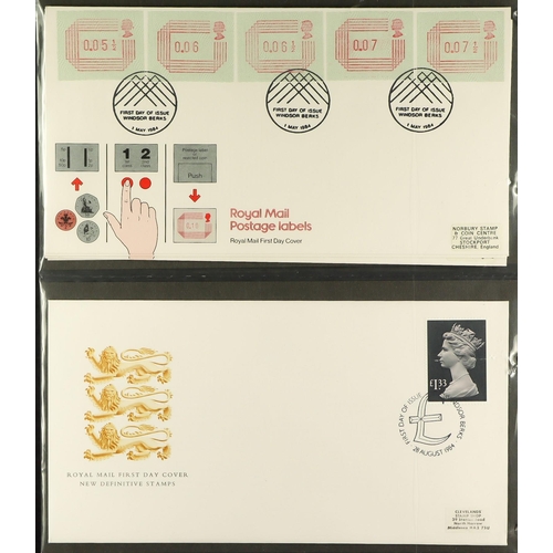 1542 - GB.FIRST DAY COVERS 1967 - 2003 COLLECTION which consists of covers in binders and loose. Some dupli... 