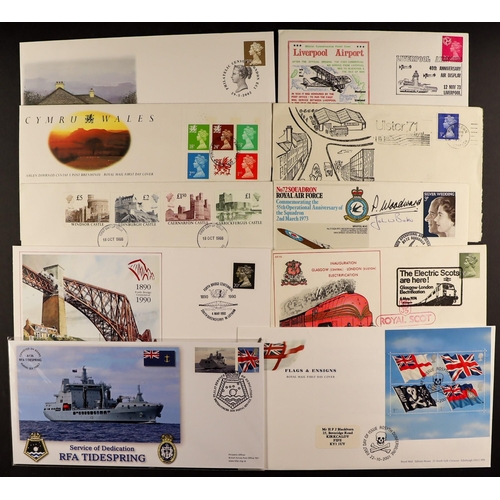 1544 - GB.FIRST DAY COVERS 1968 - 2000s COLLECTION in binders and loose. Mainly Royal Mail covers. Some dup... 