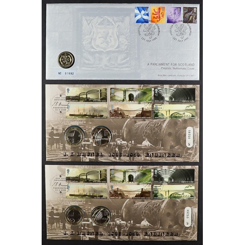 1547 - GB.FIRST DAY COVERS 1971 - 2011 COLLECTION which are mainly Royal Mail issues. Includes 3 coin cover... 