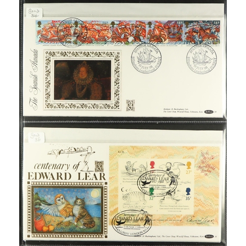 1549 - GB.FIRST DAY COVERS BENHAM GOLD 500 COVERS 1988 - 1991 collection of 44 covers (between #'s 02 - 60)... 