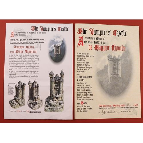 2 - TERRY PRATCHETT - DISCWORLD MODEL: THE VAMPIRE'S CASTLE by The Cunning Artificer. Limited edition. S... 