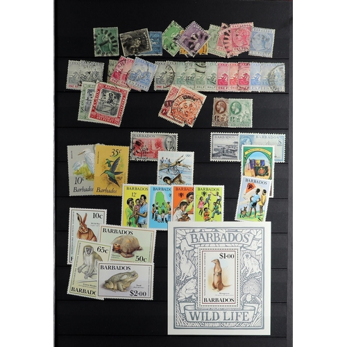 57 - CARIBBEAN IN A LARGE STOCK BOOK of chiefly modern mint sets and miniature sheets but also some older... 