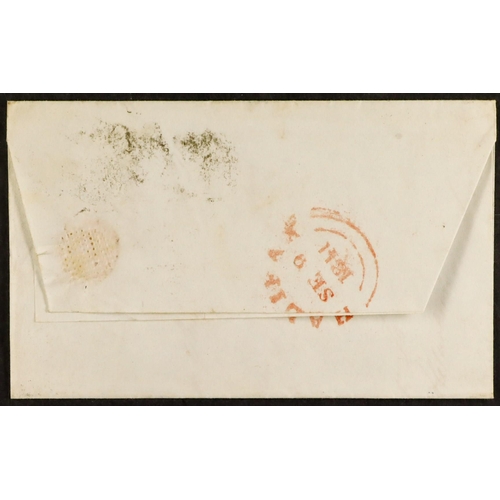 1841 (9 Sept) EL from Halifax to Keighley bearing 1d redbrown 'SD