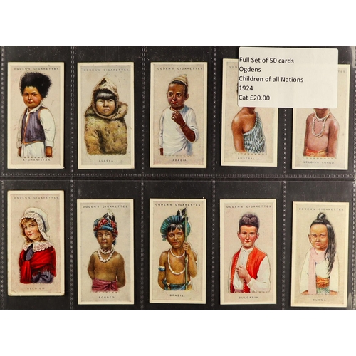 14 - CIGARETTE / TRADE CARDS -  COMPLETE SETS in album. Includes Carreras 'Figures of Fiction, Ogden's 'A... 