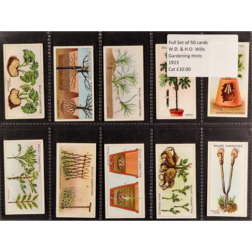 14 - CIGARETTE / TRADE CARDS -  COMPLETE SETS in album. Includes Carreras 'Figures of Fiction, Ogden's 'A... 