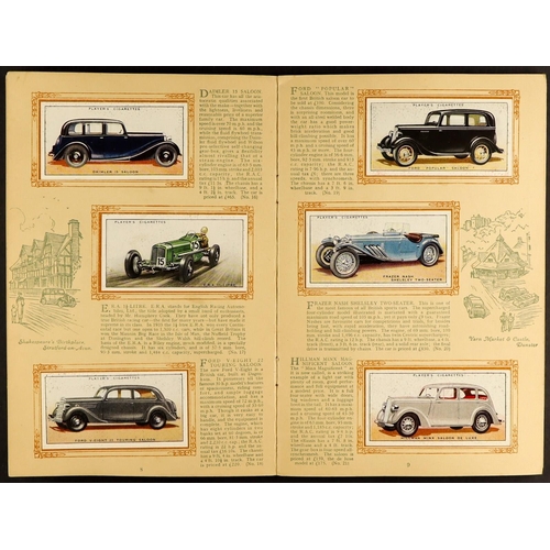 18 - CIGARETTE CARDS BY JOHN PLAYER in albums. Includes Motor Cars 1st series (x3), 2nd series, Film Star... 