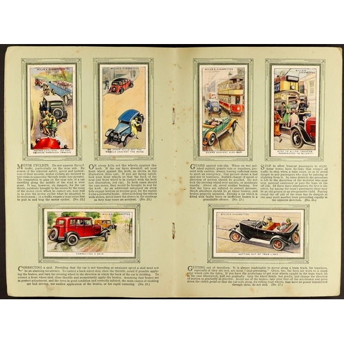 19 - CIGARETTE CARDS BY WILLS in albums. Includes Railway Engines, Life in the Royal Navy, Safety First, ... 