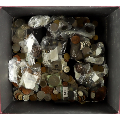 21 - COINS HOARD Mostly Great Britain, includes 1887 enamelled maundy coin, 1970, 1980 & 1981 proof coins... 