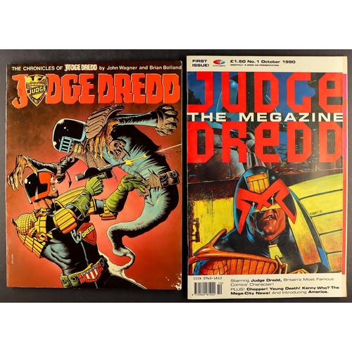 25 - COMICS, MAGAZINES AND GRAPHIC NOVELS - JUDGE DREDD. Comprising of 'Judge Dredd  -The Magazine' 1990 ... 