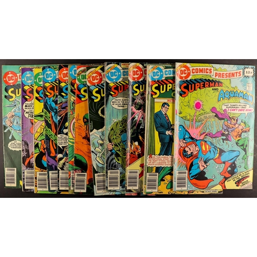 29 - DC COMICS - SUPERMAN AND..... Various adversaries. Near complete. Comprises of 1-10, 12-19, 21-82, 8... 