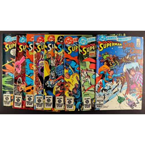 29 - DC COMICS - SUPERMAN AND..... Various adversaries. Near complete. Comprises of 1-10, 12-19, 21-82, 8... 