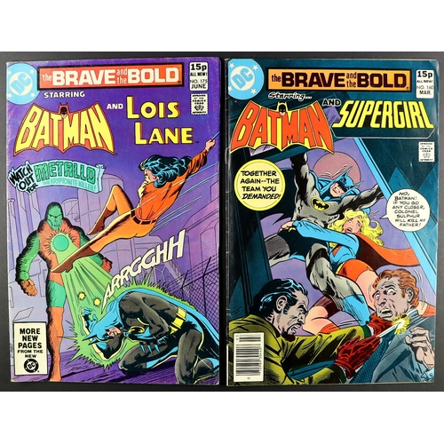 34 - DC COMICS - BATMAN - THE BRAVE AND THE BOLD 1967 - 1983. Approximately 62 issues ranging from 75-200... 