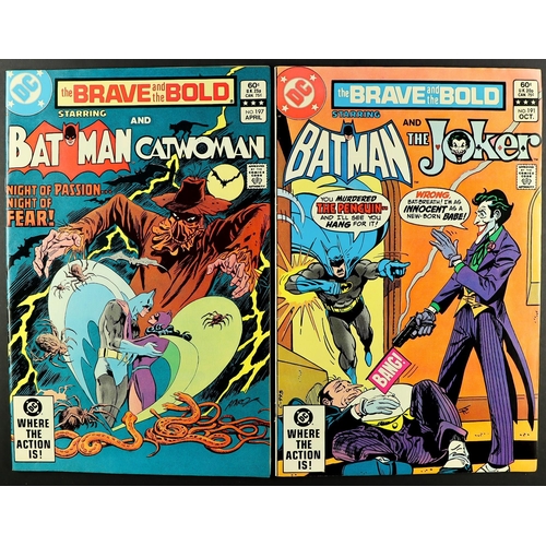 34 - DC COMICS - BATMAN - THE BRAVE AND THE BOLD 1967 - 1983. Approximately 62 issues ranging from 75-200... 