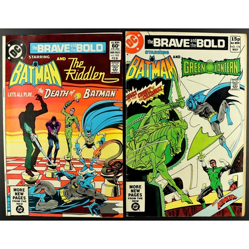 34 - DC COMICS - BATMAN - THE BRAVE AND THE BOLD 1967 - 1983. Approximately 62 issues ranging from 75-200... 