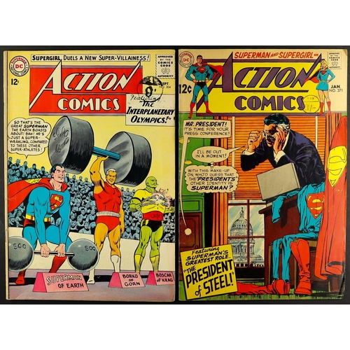 35 - DC COMICS - ACTION COMICS WEEKLY 1963 - 1990 featuring Superman. Approximately 155 issues from 301 -... 