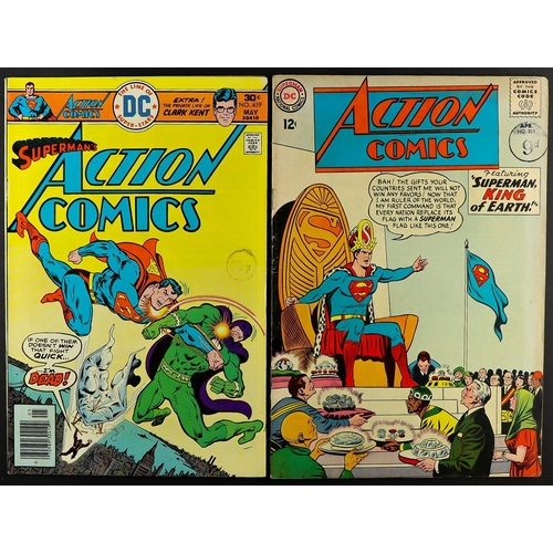 35 - DC COMICS - ACTION COMICS WEEKLY 1963 - 1990 featuring Superman. Approximately 155 issues from 301 -... 