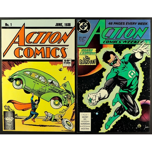 35 - DC COMICS - ACTION COMICS WEEKLY 1963 - 1990 featuring Superman. Approximately 155 issues from 301 -... 