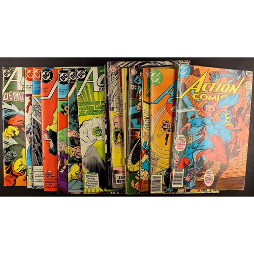 35 - DC COMICS - ACTION COMICS WEEKLY 1963 - 1990 featuring Superman. Approximately 155 issues from 301 -... 