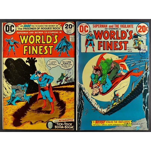 37 - DC COMICS - WORLD'S FINEST COMICS 1969 - 1985 featuring Batman and Superman. Approximately 55 issues... 