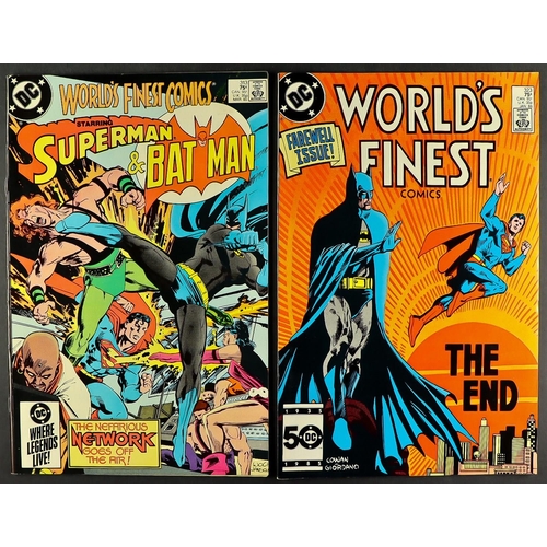 37 - DC COMICS - WORLD'S FINEST COMICS 1969 - 1985 featuring Batman and Superman. Approximately 55 issues... 