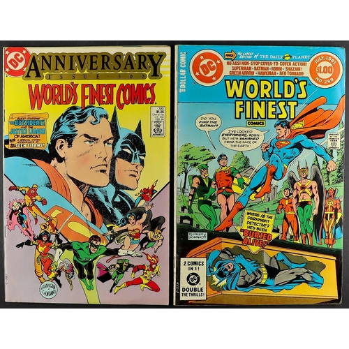 37 - DC COMICS - WORLD'S FINEST COMICS 1969 - 1985 featuring Batman and Superman. Approximately 55 issues... 