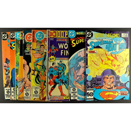 37 - DC COMICS - WORLD'S FINEST COMICS 1969 - 1985 featuring Batman and Superman. Approximately 55 issues... 