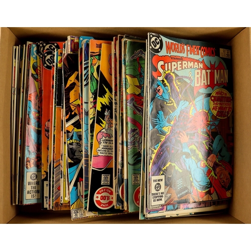 37 - DC COMICS - WORLD'S FINEST COMICS 1969 - 1985 featuring Batman and Superman. Approximately 55 issues... 